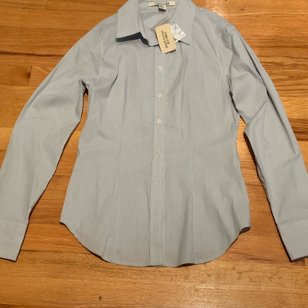 Forever 21 Light Blue Dress Shirt